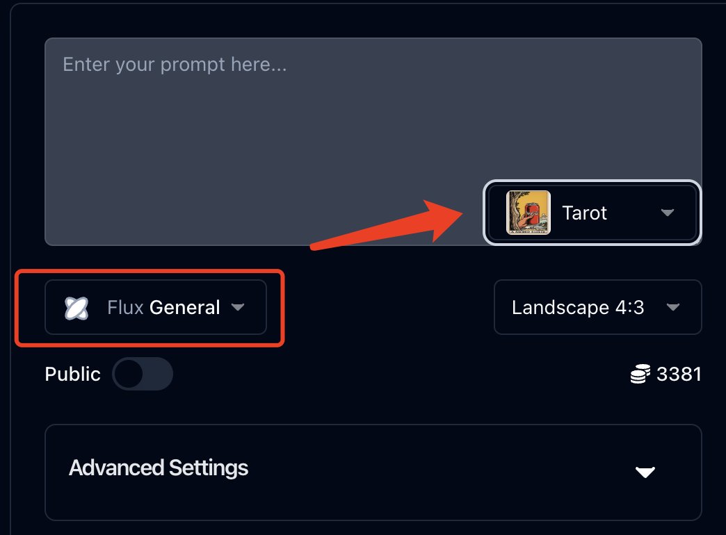 LoRA Selection Interface