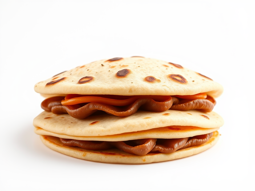 a-simple-pita-gyros-isolated-on-white-x41wbpt3ni