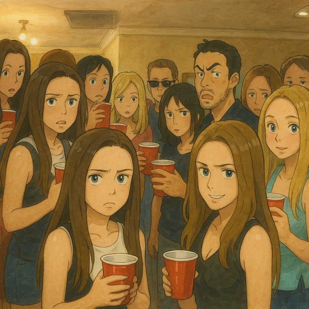 Ghibli style landscape with flying machine