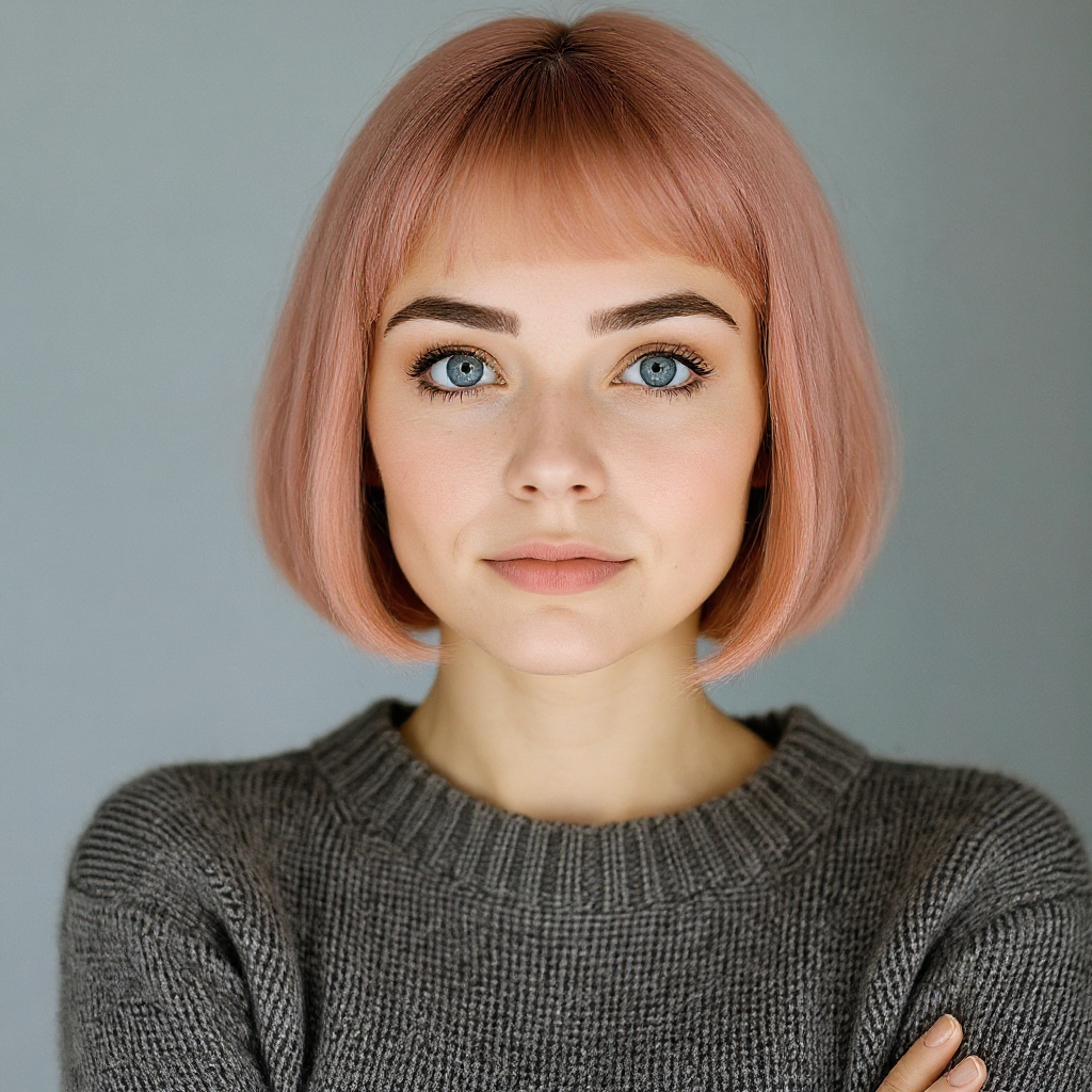 Transformed hairstyle and color