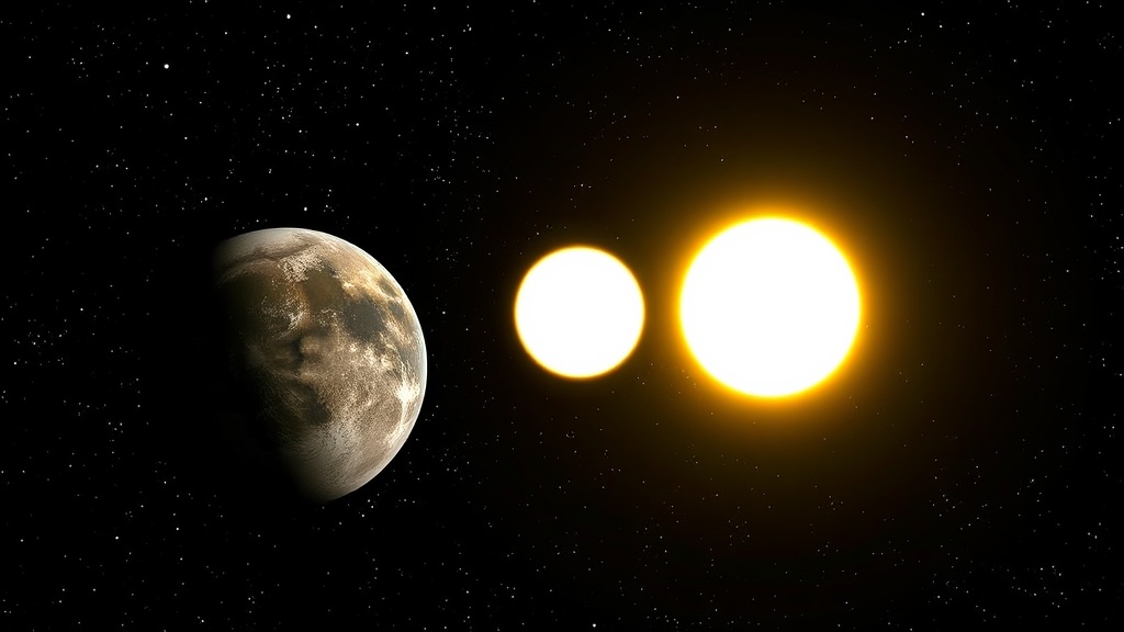 die-erdkugel-ist-gross-links-im-bild-die-sonne-ist-hv7zf0bxl