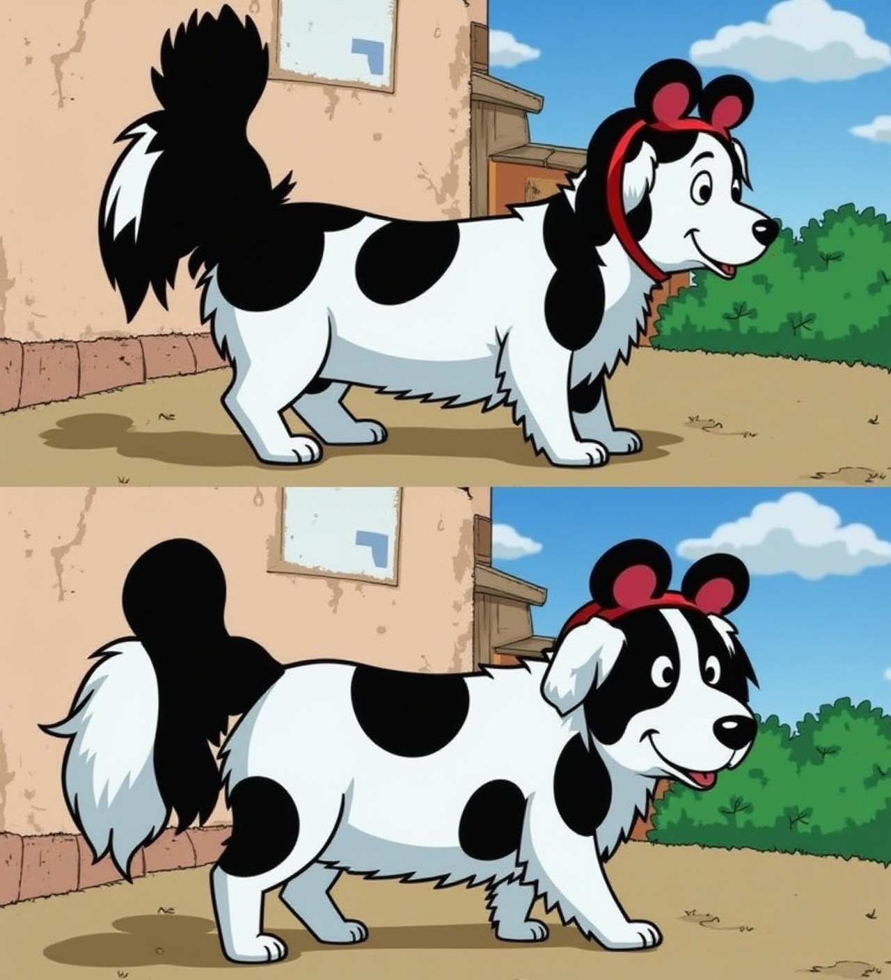 the-dog-and-cat-are-dress-up-as-disney-mickey-b5eo7yqpgl