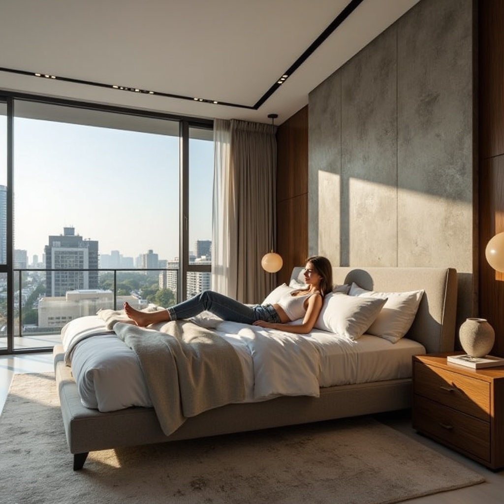laying-on-a-bed-in-a-huge-modern-bedroom-jeans-1e33yc7j9o